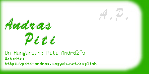 andras piti business card